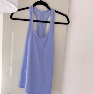Lightweight periwinkle Lululemon tank w/ mesh back
